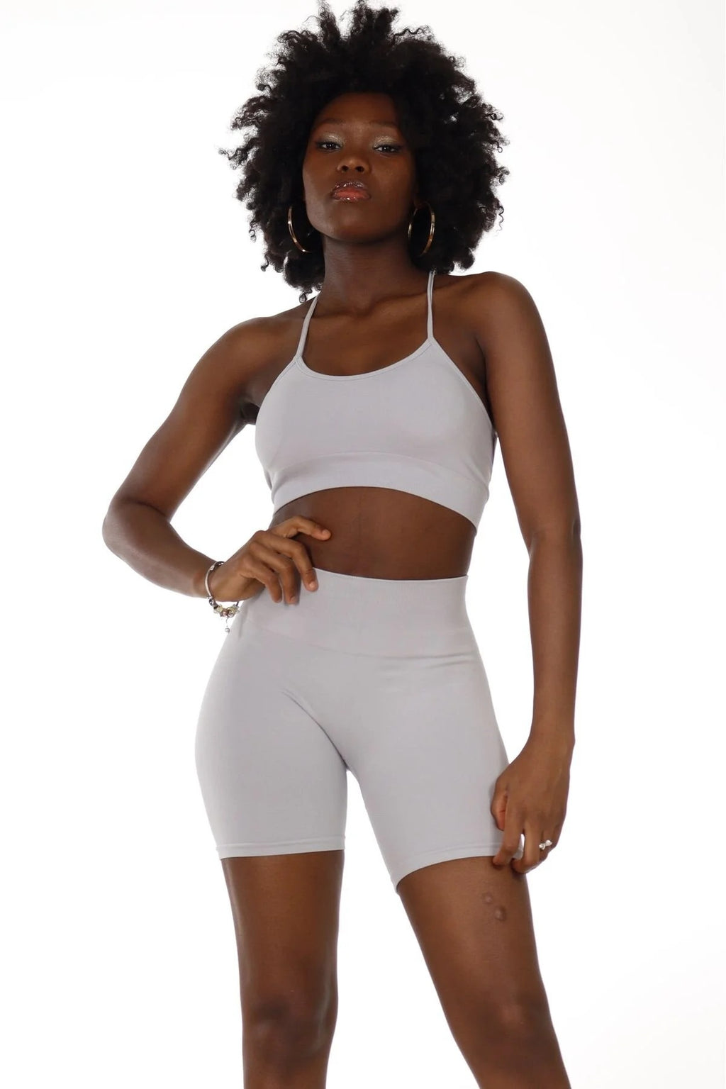 Virtus Ayarlanabilir Askılı Pedli Seamless Bra - Gri