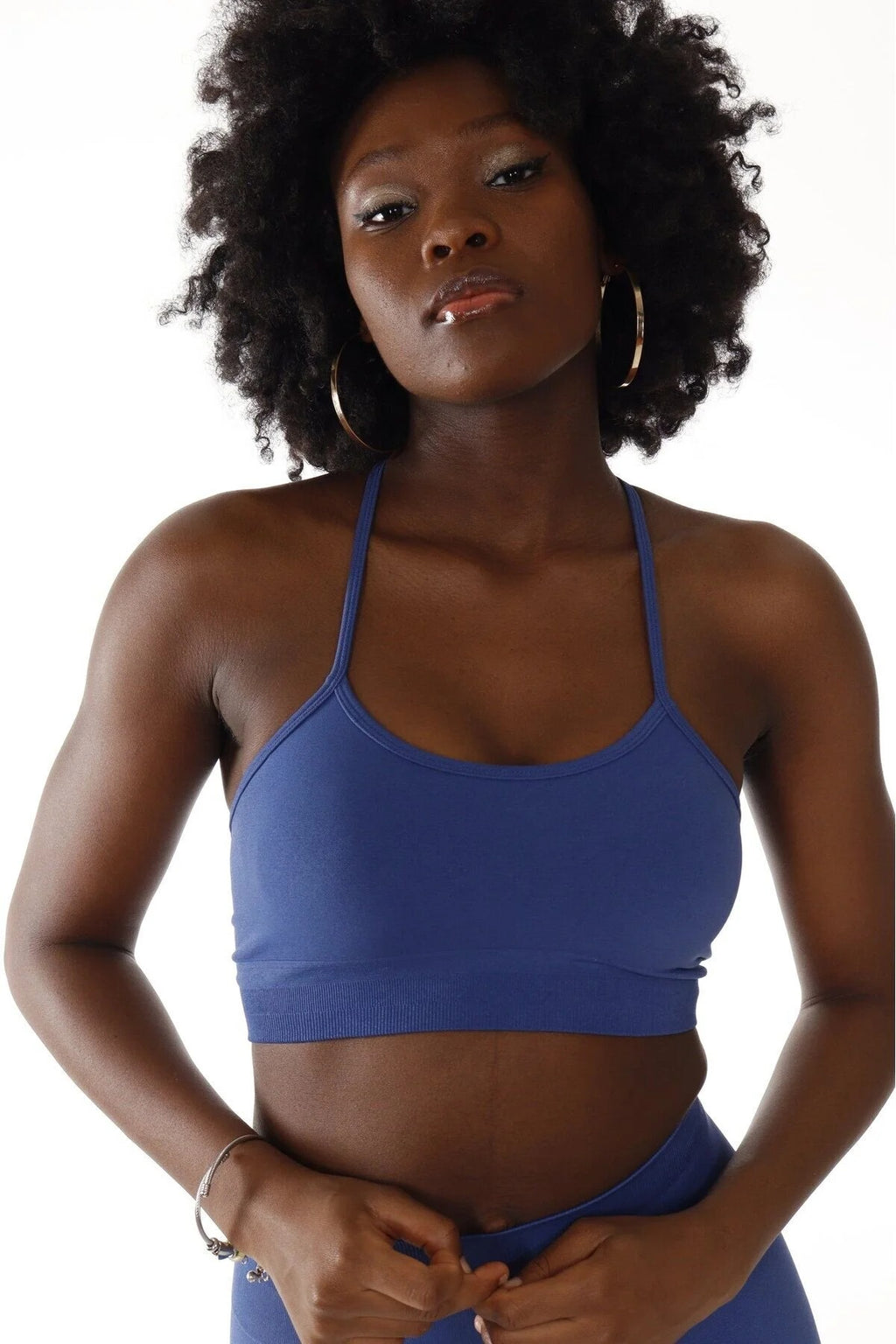 Virtus Ayarlanabilir Askılı Pedli Seamless Bra - İndigo