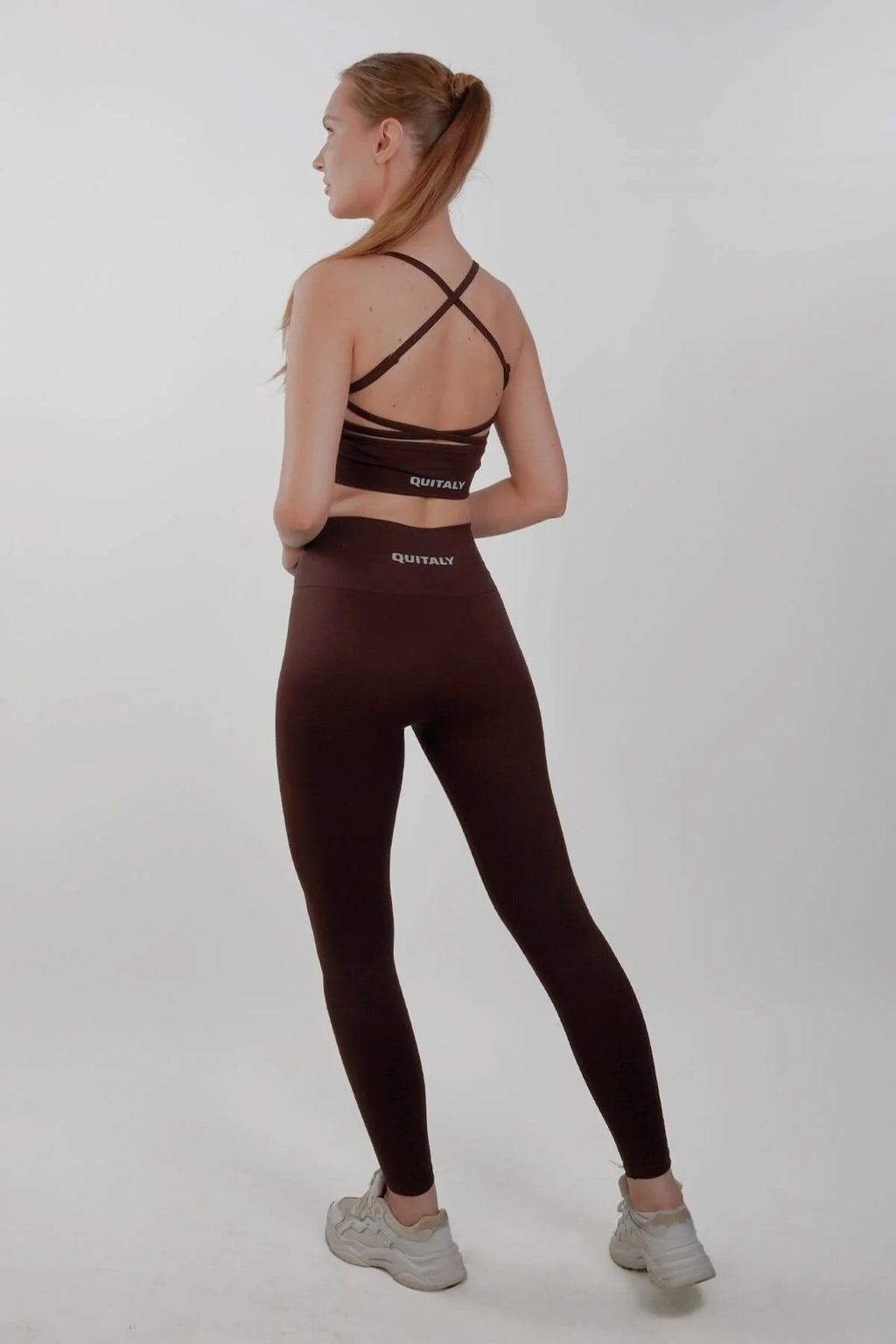 Virtus Seamless Büzgüsüz Tayt - Kahverengi