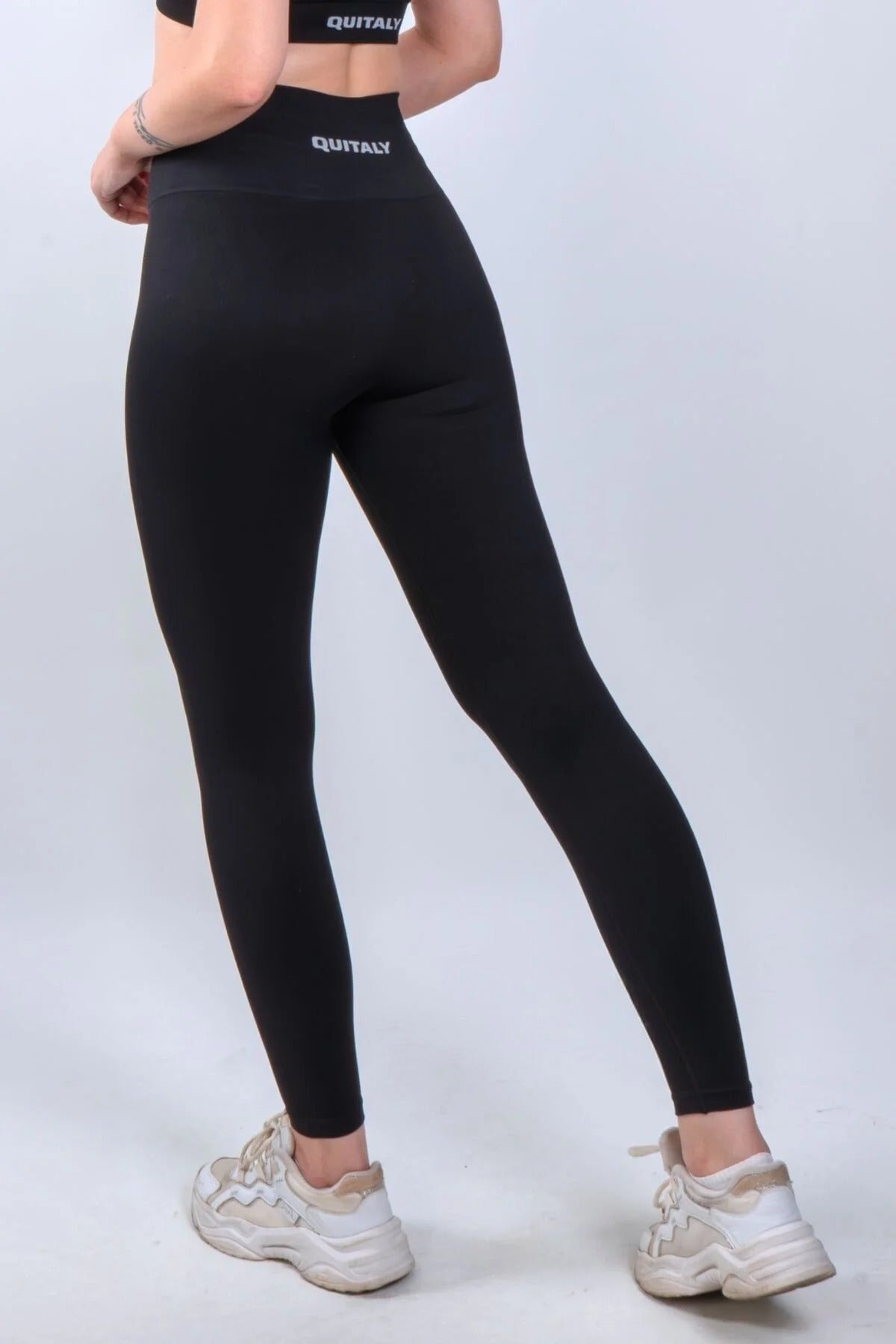 Virtus Seamless Büzgüsüz Tayt - Siyah