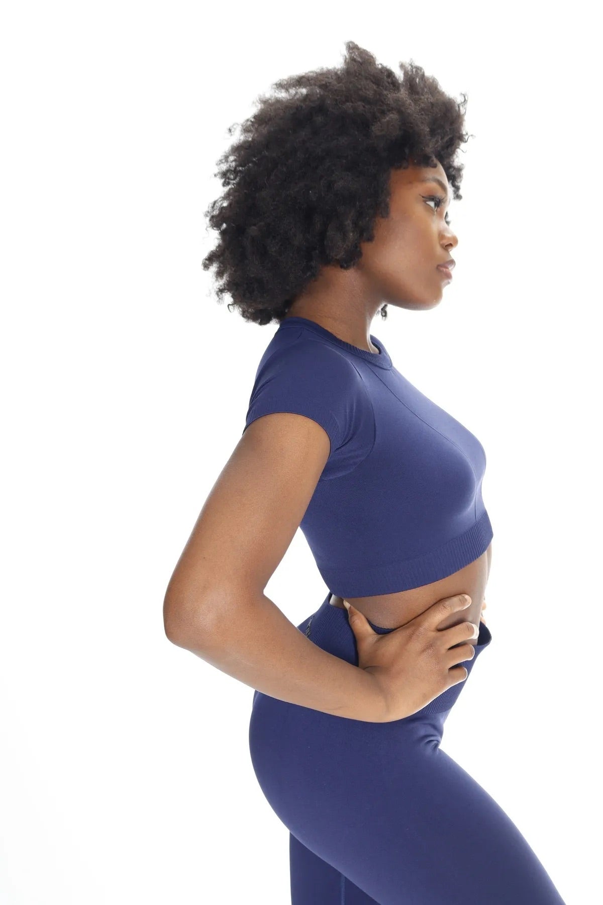 Hera Seamless Crop Top - Lacivert