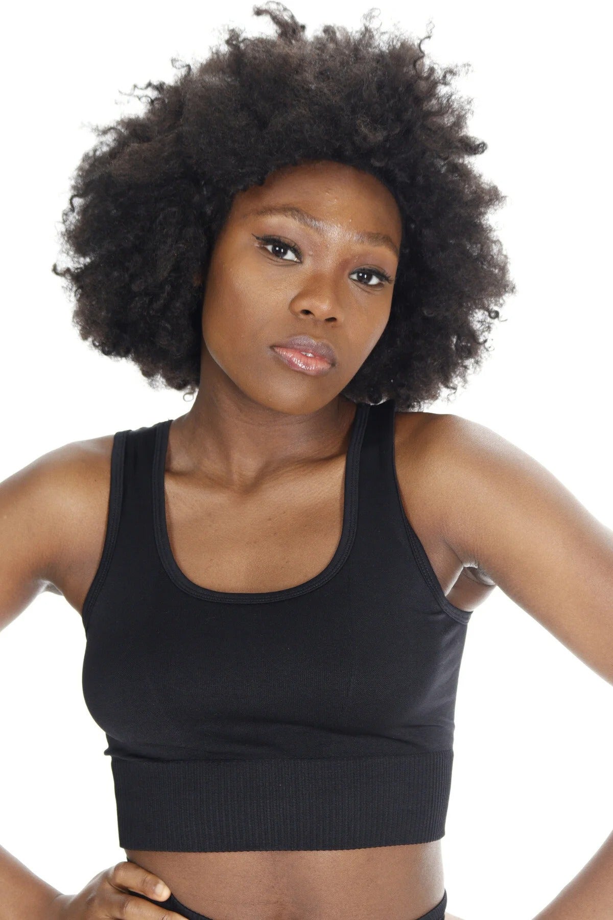 Hera Seamless Tank Top - Siyah