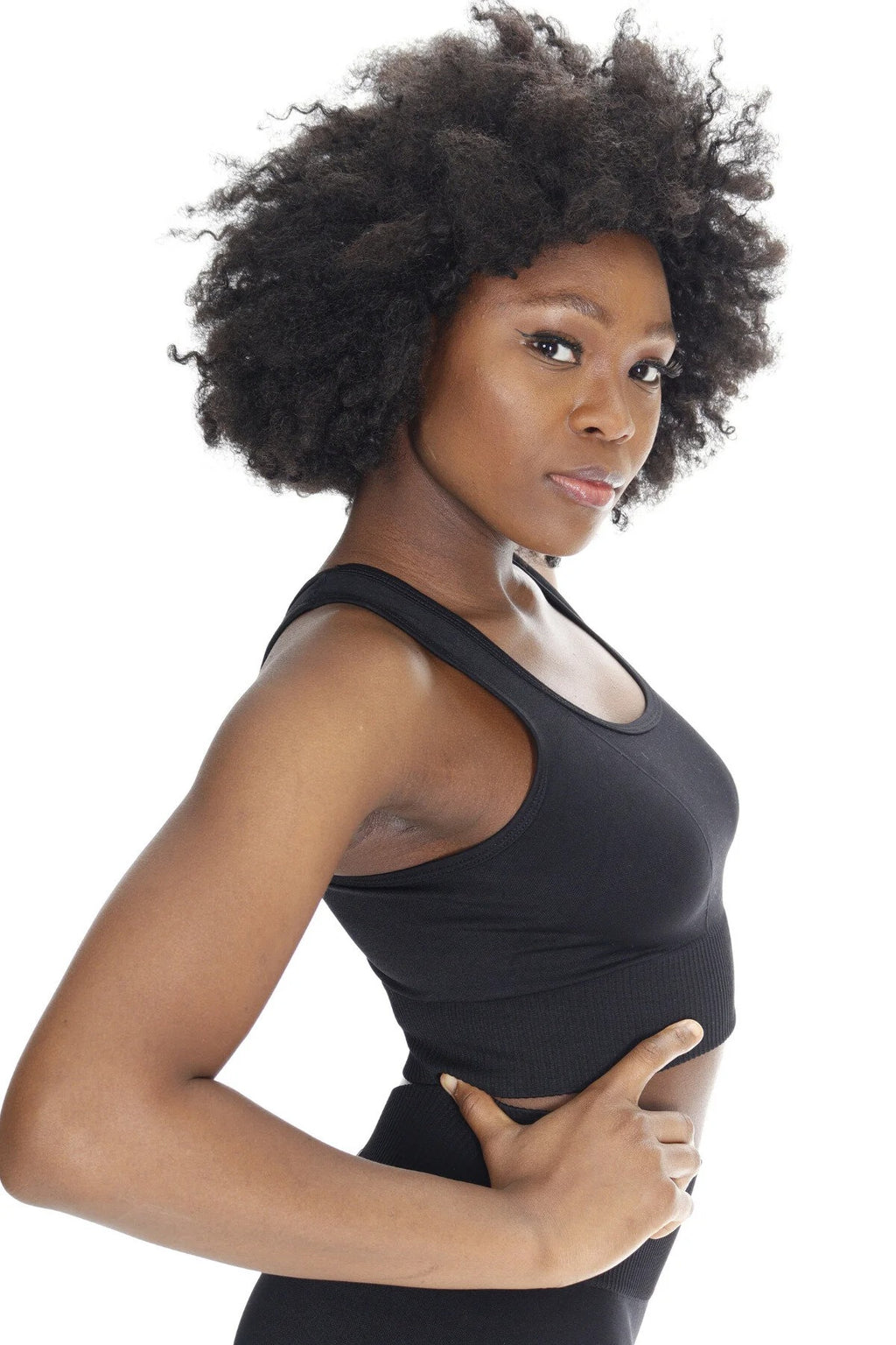 Hera Seamless Tank Top - Siyah