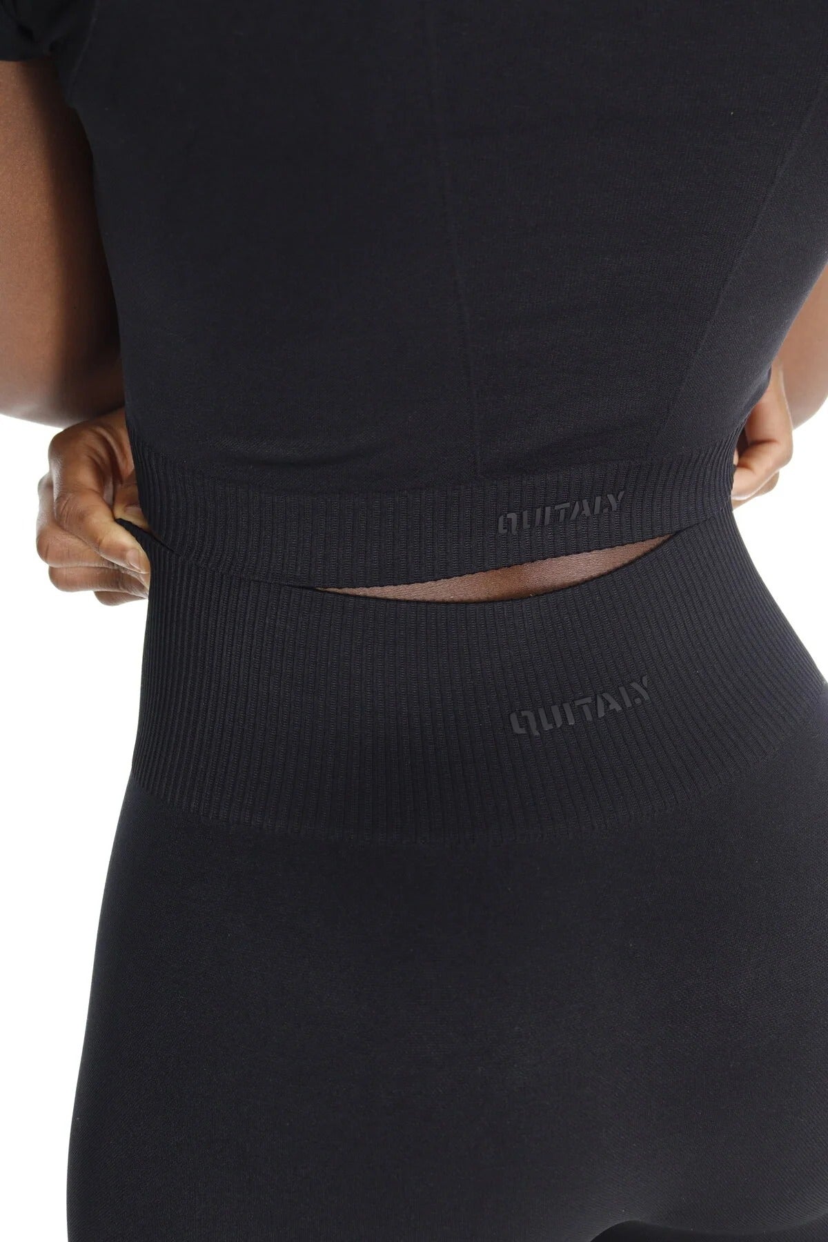 Hera Seamless Crop Top - Siyah