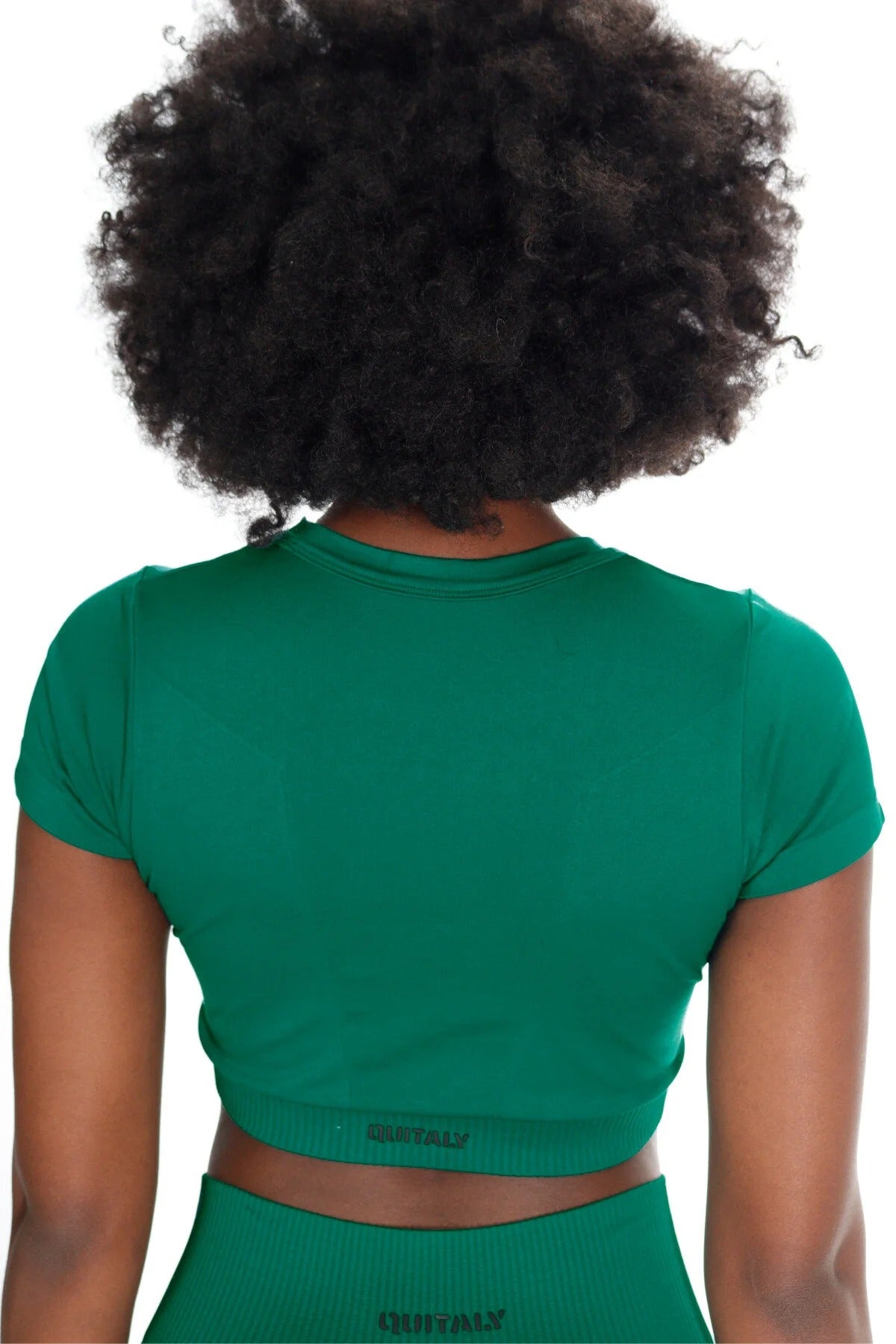 Hera Seamless Crop Top - Yeşil