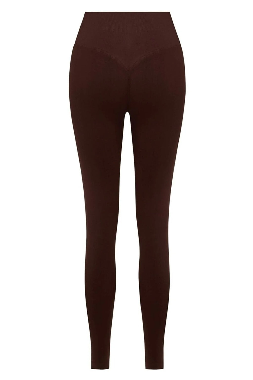 LUNA Büzgülü Seamless Spor Tayt - Kahverengi