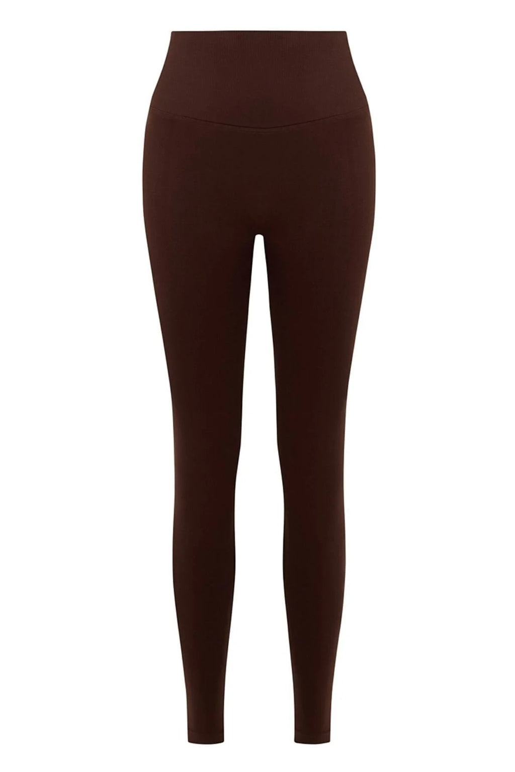 LUNA Büzgülü Seamless Spor Tayt - Kahverengi