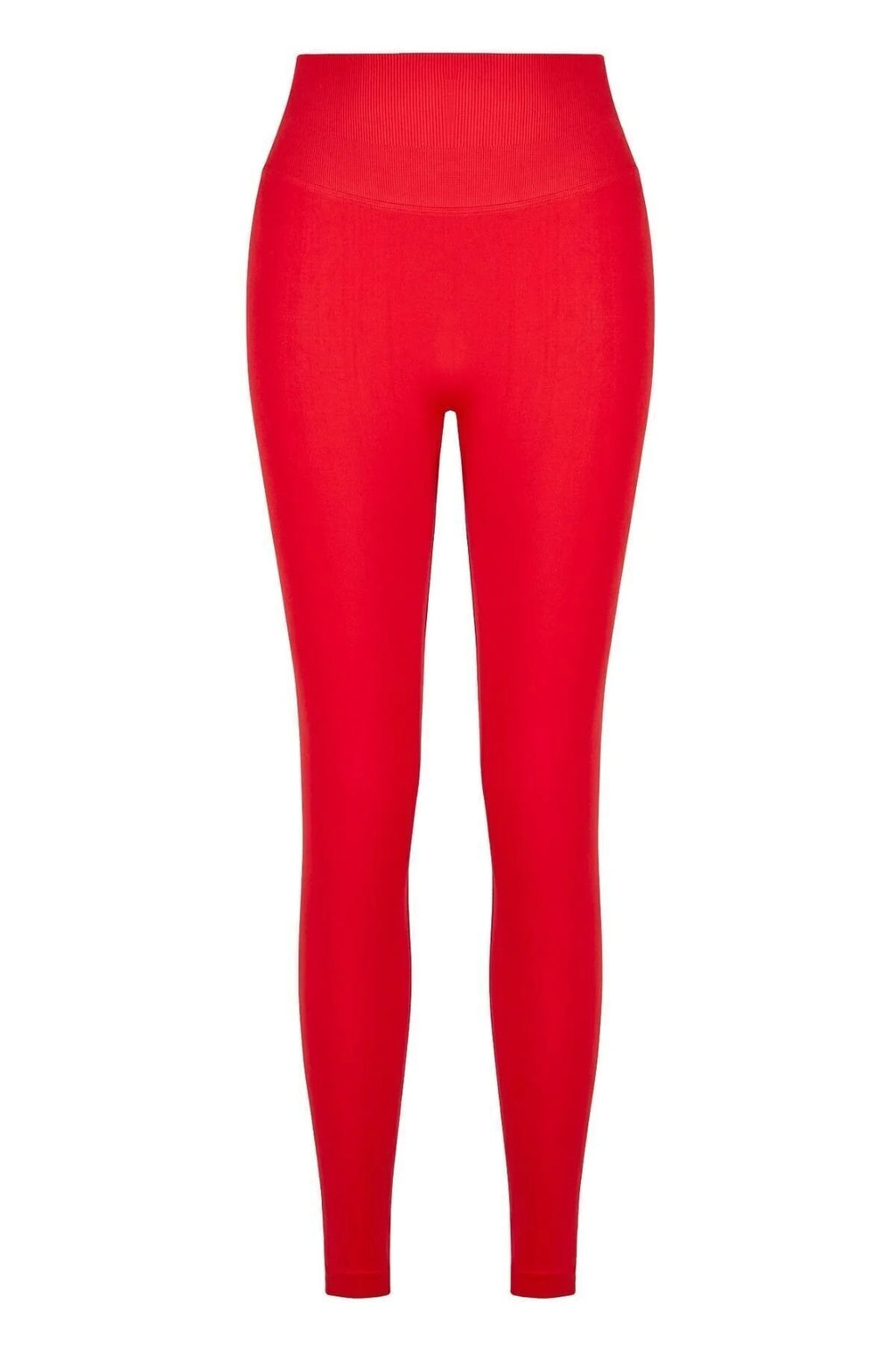 LUNA Büzgülü Seamless Spor Tayt - Kırmızı