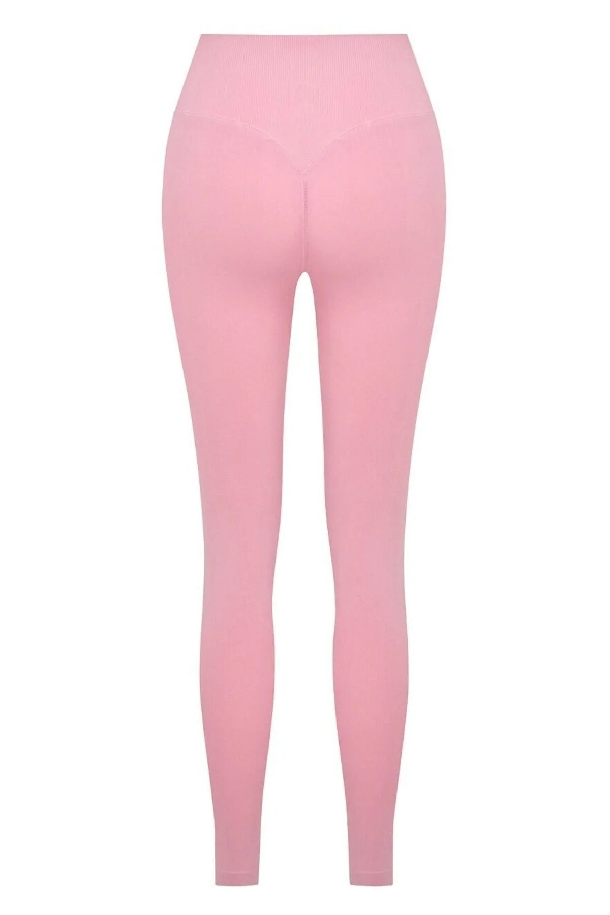 LUNA Büzgülü Seamless Spor Tayt - Pembe