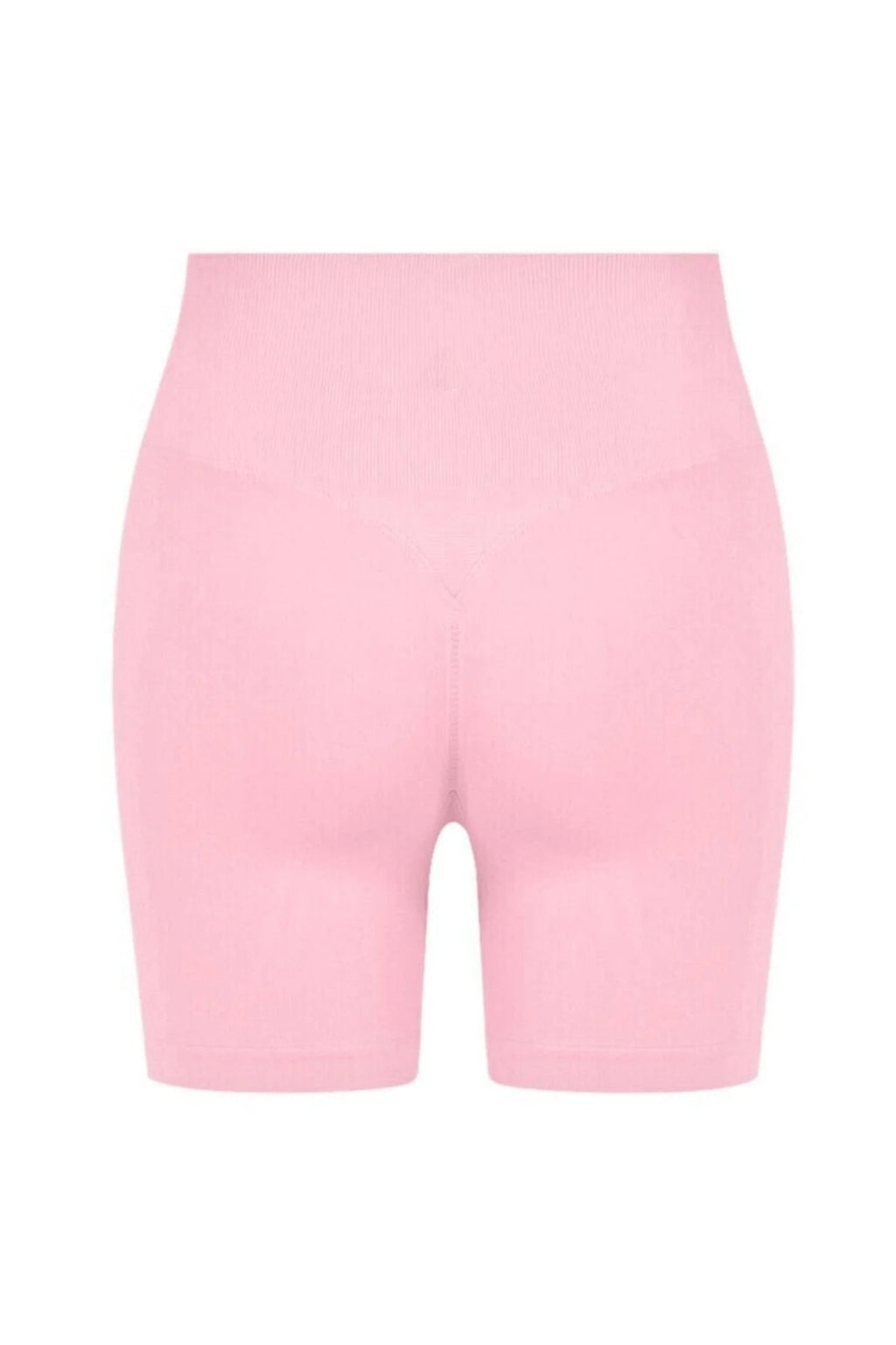 LUNA Büzgülü Seamless Spor Şort - Pembe