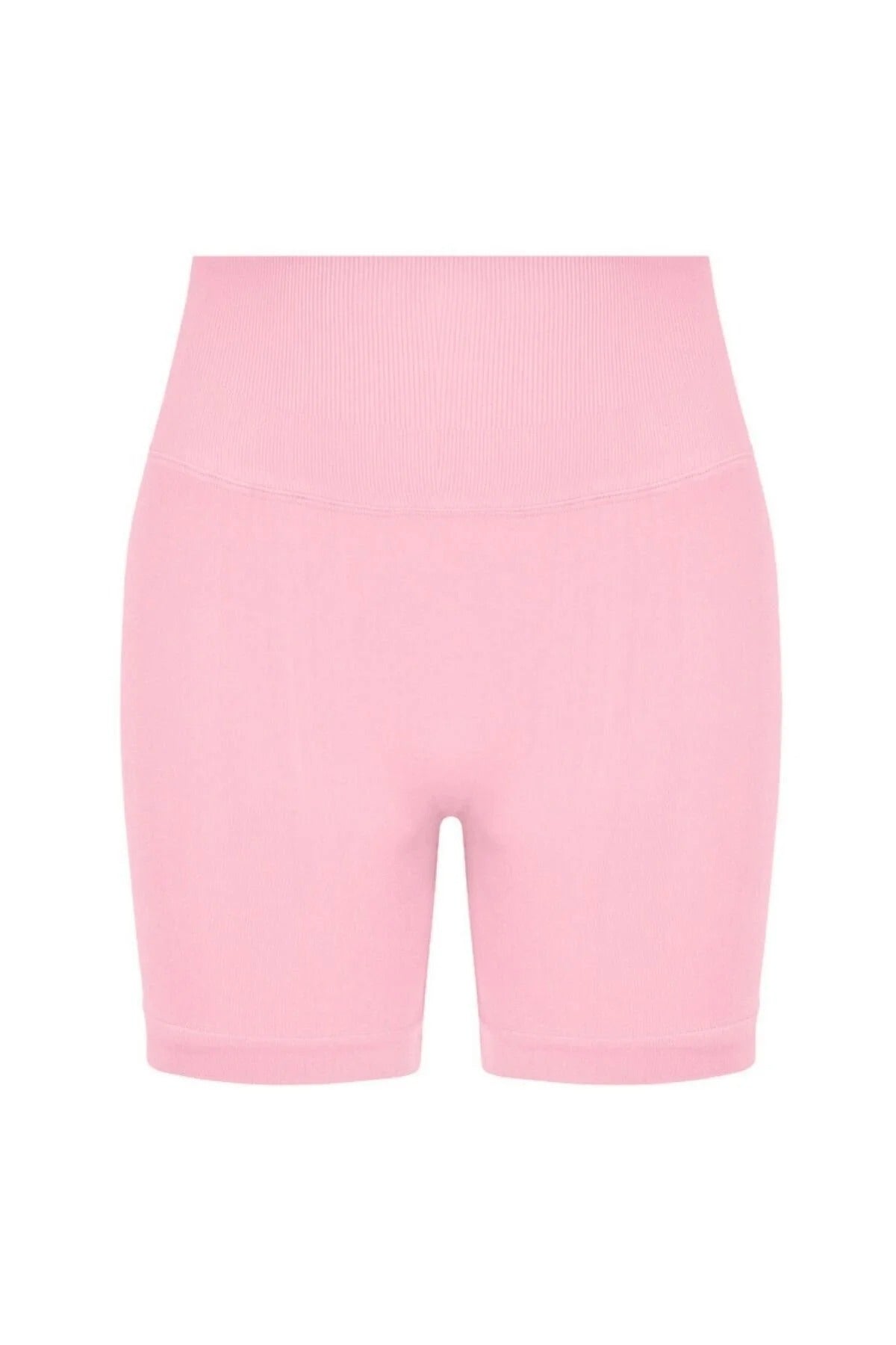 LUNA Büzgülü Seamless Spor Şort - Pembe