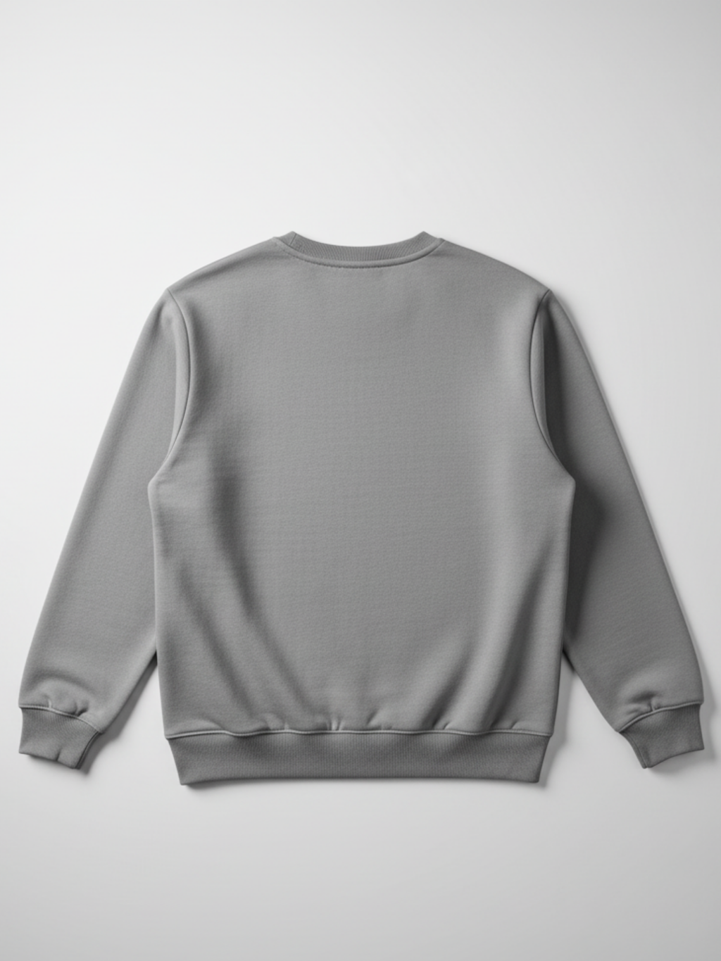 Basic 3-Faden-Winter-Sweatshirt, extra dick | Rundhalsausschnitt aus Baumwolle | GRAU