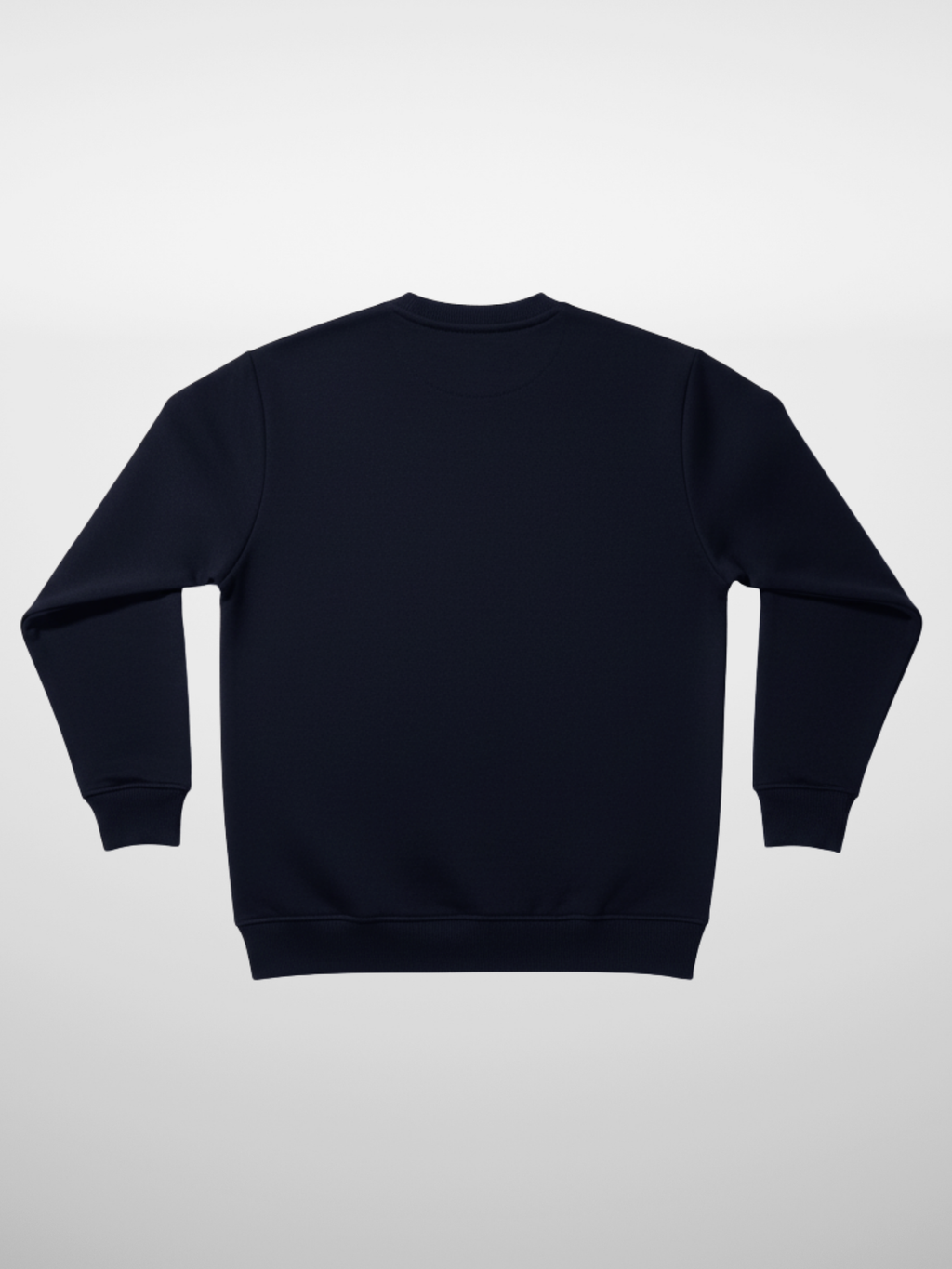 Basic 3 İplik Ekstra Kalın Kışlık Sweatshirt | Şardonlu Pamuklu Bisiklet Yaka | LACİVERT