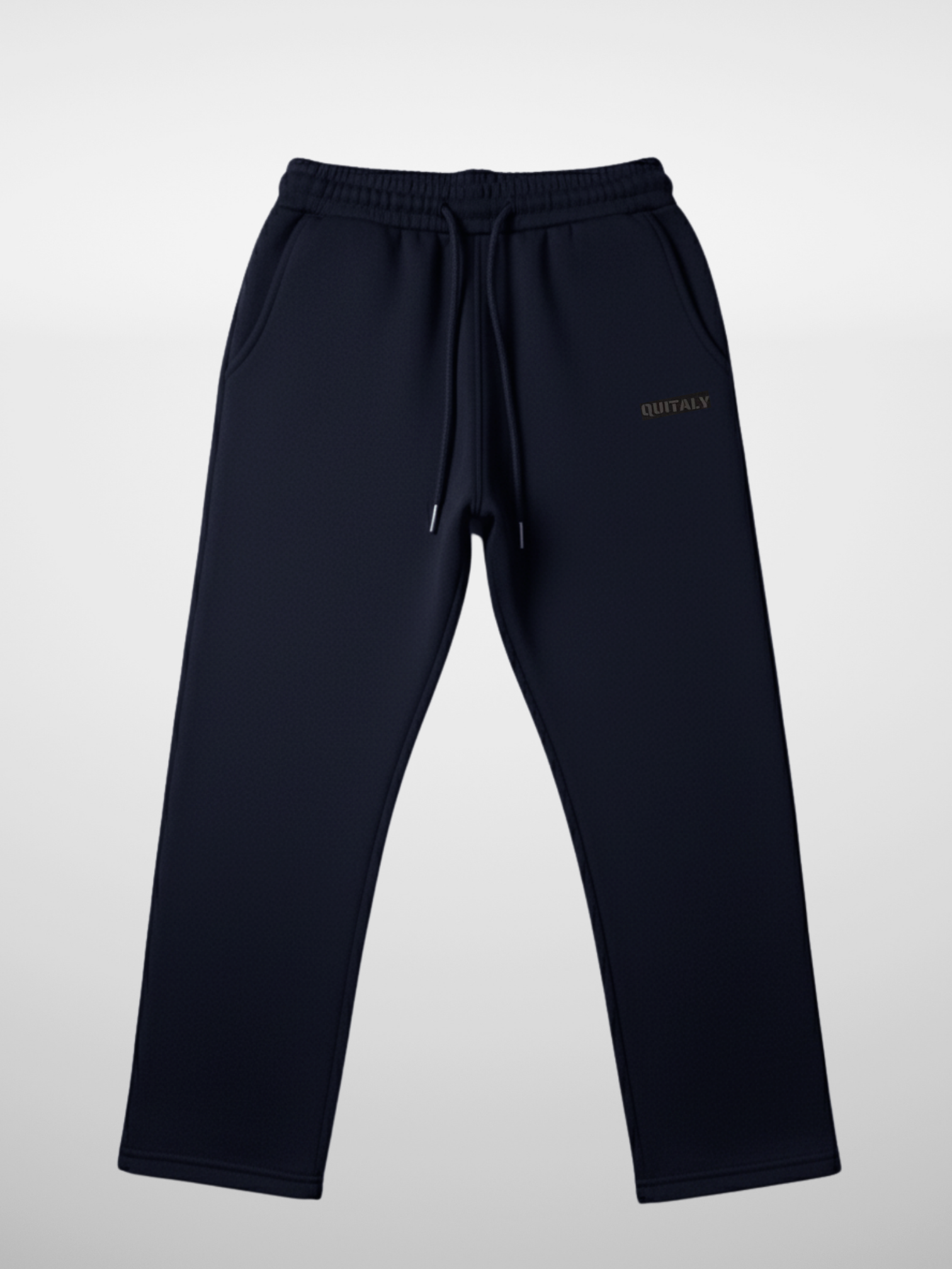 3 İplik Kalın Düz Paça Sweatpant / Eşofman Altı - LACİVERT