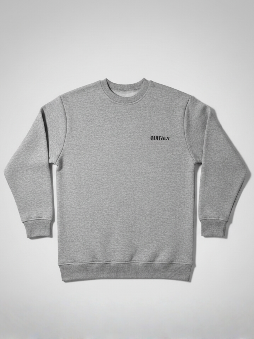 Basic 3 İplik Ekstra Kalın Kışlık Sweatshirt | Şardonlu Pamuklu Bisiklet Yaka | MELANJ