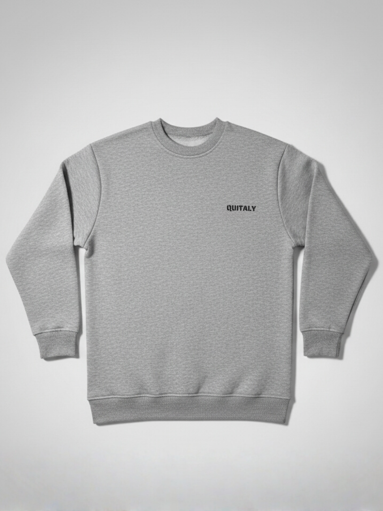 Basic 3 İplik Ekstra Kalın Kışlık Sweatshirt | Şardonlu Pamuklu Bisiklet Yaka | MELANJ