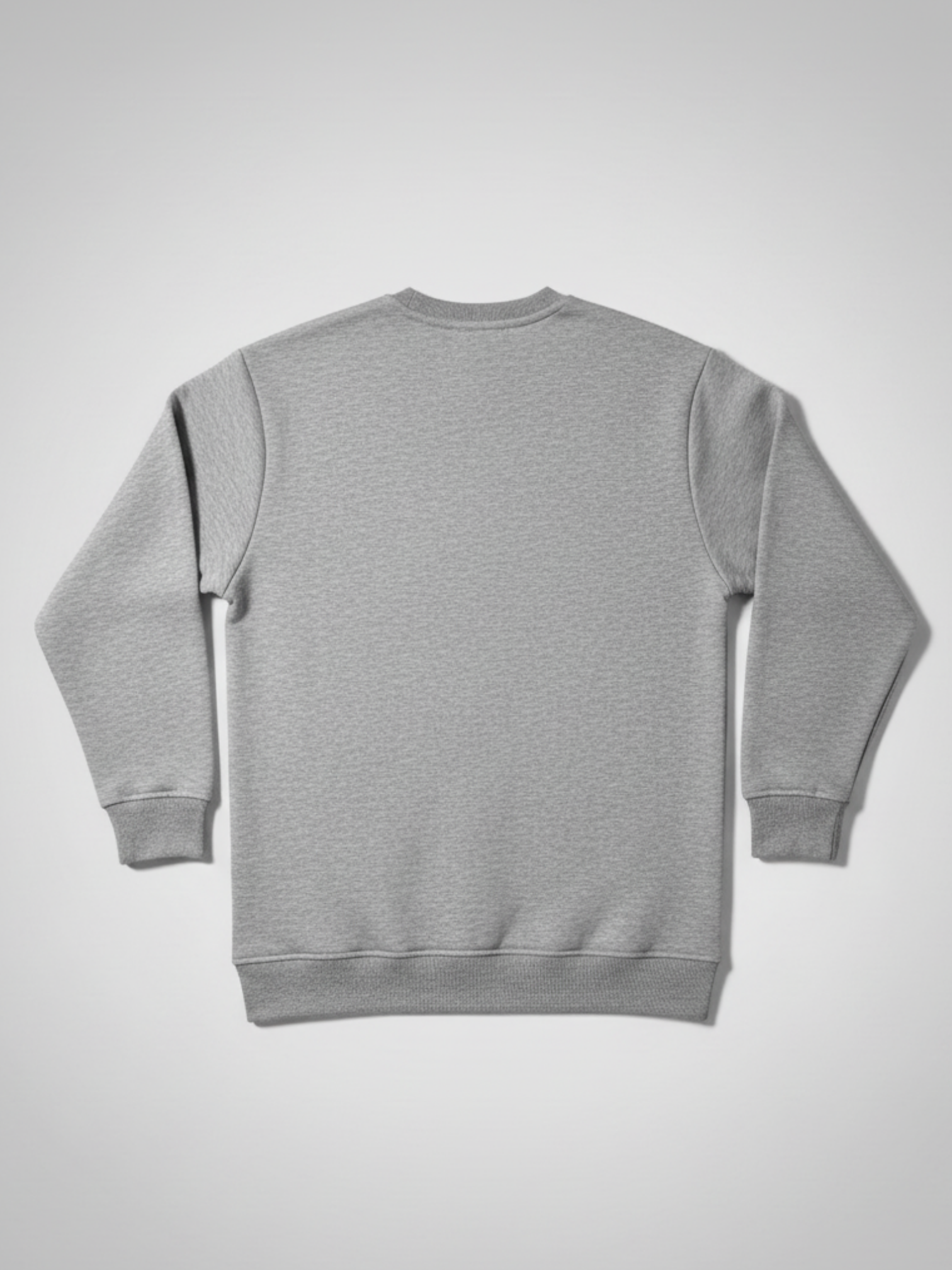 Basic 3 İplik Ekstra Kalın Kışlık Sweatshirt | Şardonlu Pamuklu Bisiklet Yaka | MELANJ